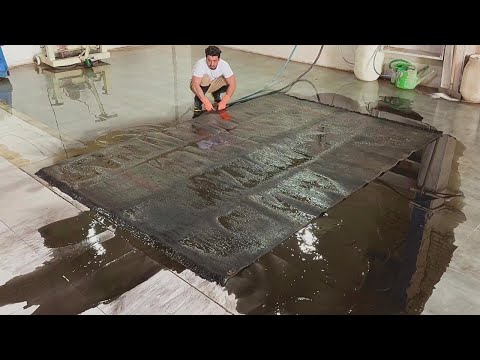 Sewer overflow - lncredible dirty carpet cleaning satisfying ASMR