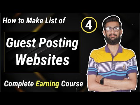 How to Make List of Website for Guest Posting || Guest Blogging Complete Course  Lecture 4