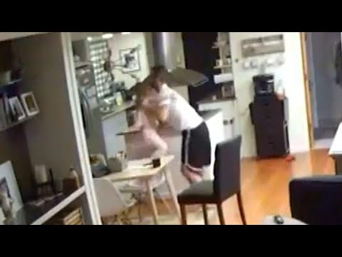 Dad Grabs Daughter During Alaska Earthquake