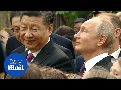 Putin and Xi admire pandas in Moscow zoo