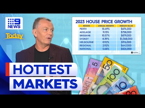 Australia's top-performing housing markets from 2023 | 9 News Australia