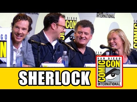 SHERLOCK Season 4 Comic Con Panel (Part 1) - Benedict Cumberbatch, Mark Gatiss, Amanda Abbington