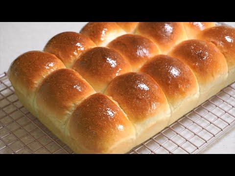 쉬운 손반죽 /  우유로 만든 부드러운 모닝빵 / Soft Dinner Rolls / Milk Bread Recipe