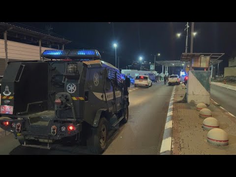 Scene after stabbing attack at Jerusalem checkpoint that left two wounded | AFP