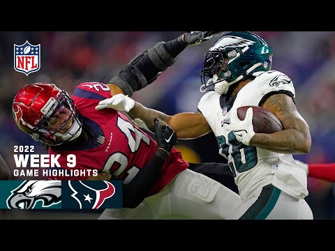 Philadelphia Eagles vs. Houston Texans | 2022 Week 9 Game Highlights