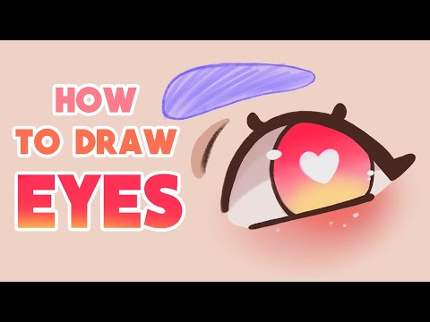 HOW TO DRAW EYES 4 WAYS 👁️