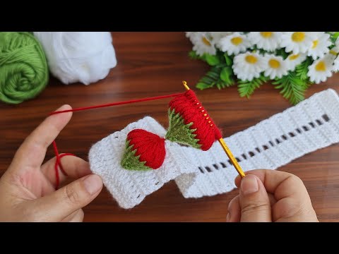 Wow!.😇 Wonderful Super Easy Tunisian Crochet hair band For Beginners online Tutorial