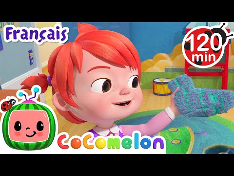 La chanson des chaussettes | CoComelon Le coin des Animaux de JJ - Comptines