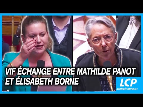 Rejet du projet de loi immigration : &eacute;change &eacute;lectrique entre Mathilde Panot et &Eacute;lisabeth Borne