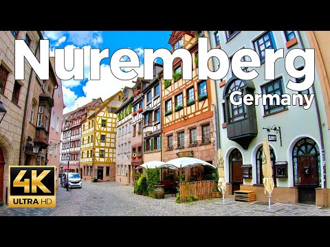 Nuremberg, Germany Walking Tour (4k Ultra HD 60fps) &ndash; With Captions