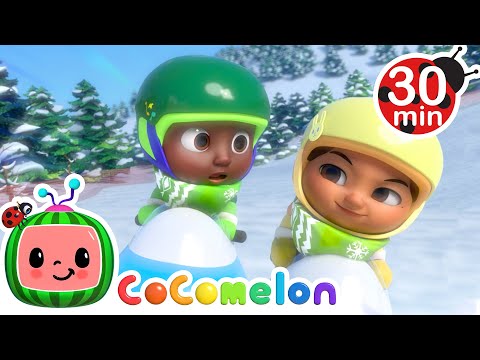 Let's Go Snow Racing! Who Will Win?! | CoComelon Kids Songs &amp; Nursery Rhymes