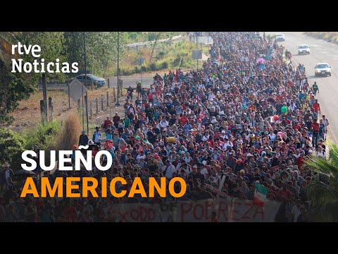 AVANZA hacia EE.UU. la CARAVANA de MIGRANTES de M&Eacute;XICO mientras WASHINGTON PIDE EXPLICACIONES | RTVE