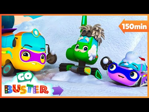 🍧 Learning Snowball Teamwork Fun! 🍧 | Go Learn With Buster | Videos for Kids