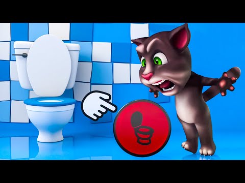 توم المتكلم 🐱 نداء الطبيعة 🐱 افلام كرتون