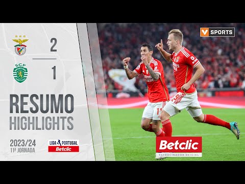 Resumo: Benfica 2-1 Sporting (Liga 23/24 #11)