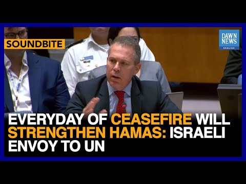 Everyday Of Ceasefire Will Strengthen Hamas: Israeli Envoy To UN | Dawn News English