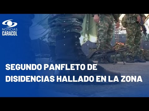 Hallan pancartas de disidencias de las FARC cerca de La Calera