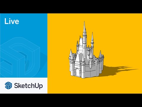 Modeling Cinderella's Castle Live in SketchUp!