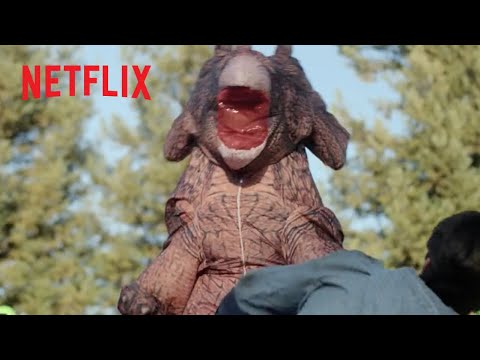 Fighting in Inflated Dinosaur Costumes | The Brothers Sun | Netflix