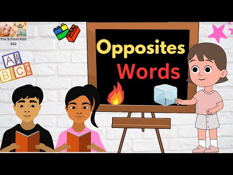 Opposite Words for Kindergarten / Antonyms Words/ Opposite Words in English/ Learn Opposites