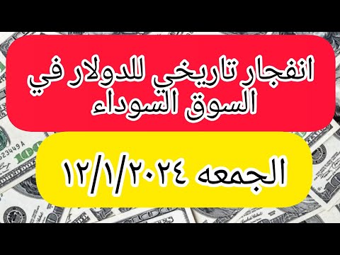 الدولار فى السوق السوداء | اسعار الدولار والعملات اليوم الجمعة 12-1-2024 في مصر