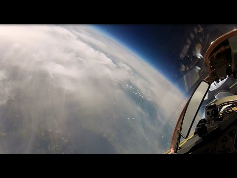 MiG-29 High Altitude Stratosphere Flight - long version 8 camera HD | flight data