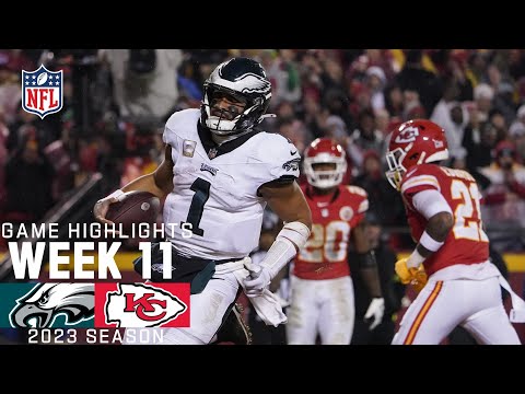 Philadelphia Eagles vs. Kansas City Chiefs | 2023 Week 11 Game Highlights