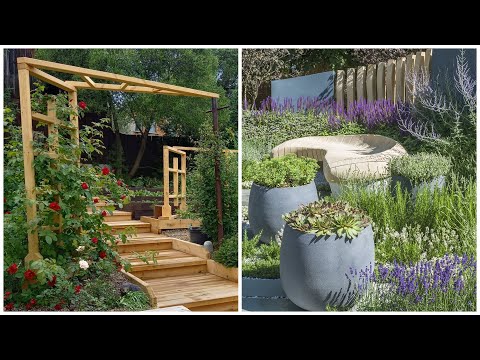 266 beautiful ideas for a backyard, front yard and patio with a firepit and garden paths!