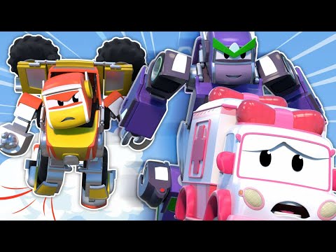 EVIL ROBOT escapes from JAIL! Catch him, Robot POLICE CAR!🚔| Transformer Robot Car Epic Battle