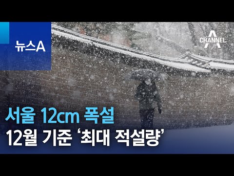 서울 12cm 폭설&hellip;12월 기준 &lsquo;42년 만의 최대 적설량&rsquo; | 뉴스A