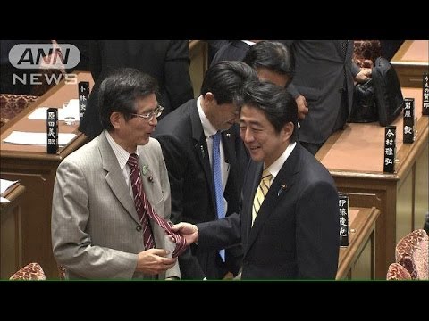 民主党&amp;quot;秘密兵器&amp;quot;に安倍総理が思わず苦笑い・・・（13/10/22）