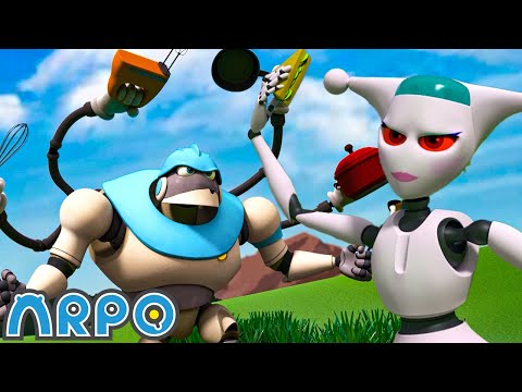 친구와 나눠요 - 로봇 배틀!! ・알포 2시간 ・재미있는 어린이 만화 모음!・로봇알포 Arpo The Robot