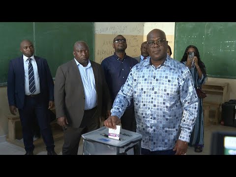 &Eacute;lections en RDC: le pr&eacute;sident sortant F&eacute;lix Tshisekedi vote &agrave; Kinshasa | AFP Images