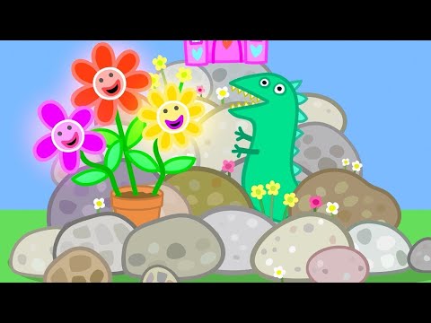 Peppa Pig Makes A Rock Garden 🐷 🪨 Playtime With Peppa