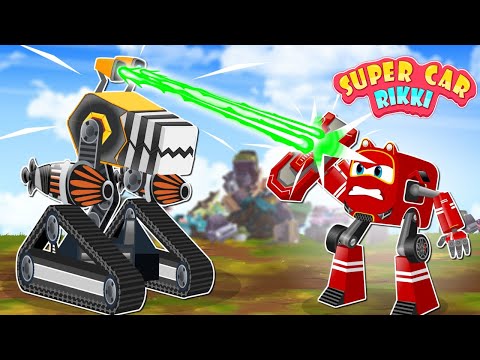 SuperCar Rikki Finds the Stolen Giant Monster Machine from the City Thief!