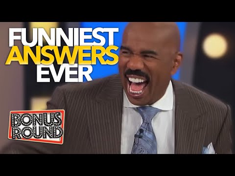 FUNNIEST STEVE Harvey Family Feud Answers &amp; Moments EVER