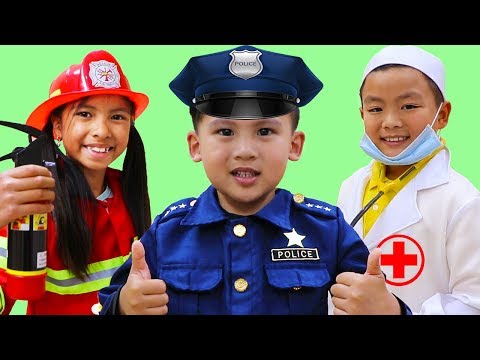 Jobs Career &amp; Professions Song | Wendy &amp; Friends Pretend Play Nursery Rhymes Kids Songs