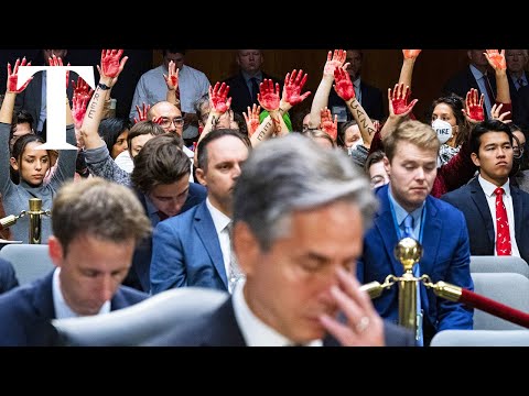 Anti-war protests interrupt Senate hearing on Israel-Ukraine military aid