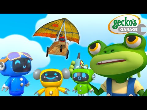 Red Mechanical is Flying Away! | Gecko's Garage | Trucks For Children | Cartoons For Kids