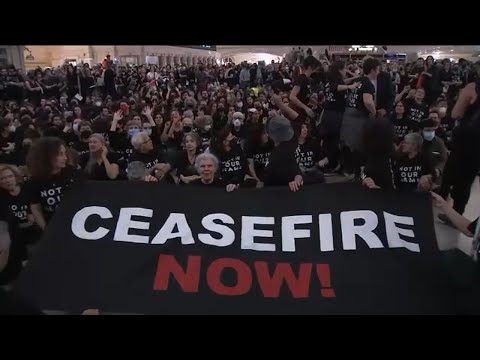 200 arrested after peace activists hold protests in Grand Central