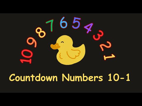 Counting for Kids | Countdown 10 to 1 | 10 Little Ducks. 