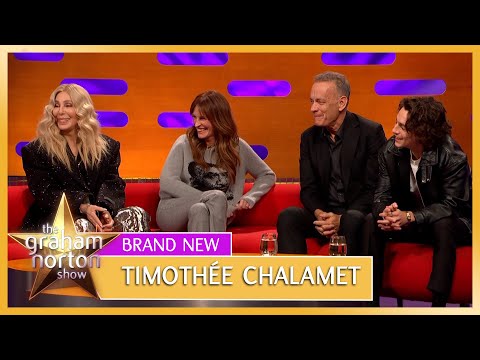 Timoth&eacute;e Chalamet Gets Flustered Over Cher, Tom Hanks &amp; Julia Roberts | The Graham Norton Show