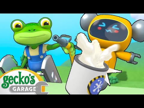 Gecko's Gluey Rescue ⛑️ | Gecko's Garage | Rescue Adventures