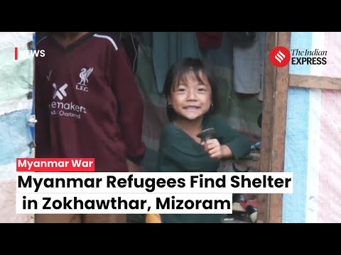 Myanmar War: Myanmar Nationals Seek Shelter in Zokhawthar | Myanmar Refugees In Mizoram