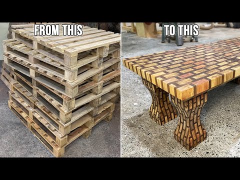 One of a Kind Pallet Wood Table