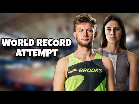 Josh Kerr &amp; Yaroslava Mahuchikh at 2024 Millrose Games | Track And Field