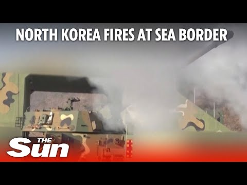 North Korea fires more than 200 artillery rounds at border with South Korea