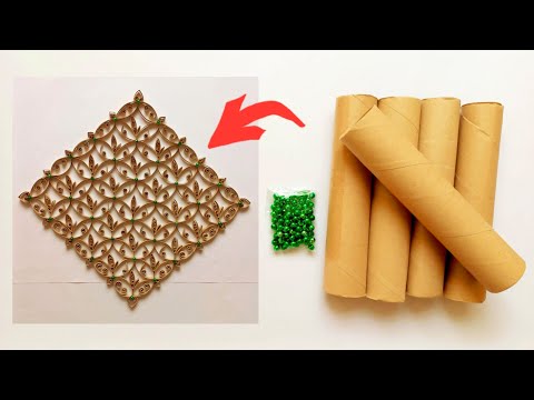 Super idea with kitchen towel rolls for home decoration! recycled idea