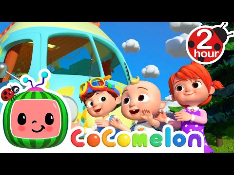 Wheels on the Bus (Camping Version) | 2 HOUR CoComelon Kids Songs &amp; Nursery Rhymes