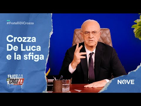 Crozza De Luca &quot;Fitto porta sfiga, quando entra in un bar i gratta e vinci diventano solo gratta&quot;